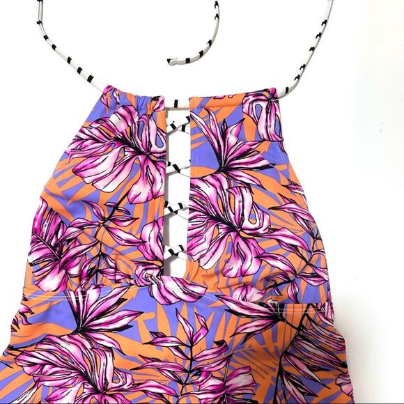 Salt + Cove LILAC MULTI Juniors' Tankini Swim Top - Picture 5 of 7